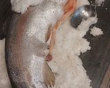Une image de l'étape 4 de Truite saumonée en croûte de sel.
