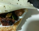 Foto del paso 4 de la receta Bocata de carne y calabacín con cremoso de lactonesa y queso havarti