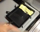 A picture of step 6 of Tamagoyaki (Japanese omelette).