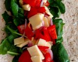A picture of step 4 of My Southern fried Chicken Wrap 😃.