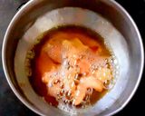 A picture of step 1 of Wheat rava kesari.