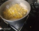 A picture of step 1 of Corn chaat.