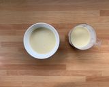A picture of step 3 of Matcha Green Tea and White Chocolate Panna Cotta.