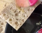 Une image de l'étape 2 de Garlic bread ou pain à l’ail à l’air fryer.