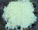 A picture of step 2 of Raw mango chitrannam.