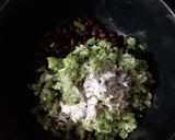 A picture of step 1 of Black beans and Rajma spring rolls.