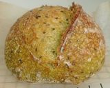 Foto langkah ke 17 dari resep Pandan Biji Wijen Hitam Sourdough Bread.