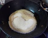 A picture of step 2 of Rava / Semolina Modak.