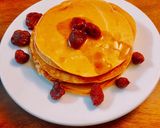 Hình bước làm 4 của món Pancake đơn giản cho bé