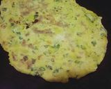 A picture of step 4 of Besan roti, methi palak mixed missi roti.