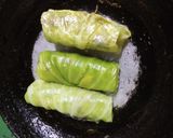A picture of step 5 of Stuffed Cabbage roll.