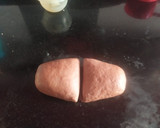 A picture of step 3 of Leopard print Bread.