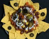 A picture of step 4 of Nachos with Spicy beans.