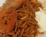 Foto del paso 6 de la receta: Fideuá o fideos tostados con gambón y sepia