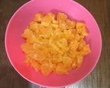 A picture of step 2 of Orange Kheer/ Kheer Kamola.