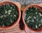 Foto del paso 5 de la receta: Cazuelitas con reciclado de pollo, espinacas y choclo
