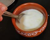 A picture of step 2 of Charnamrit.