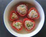 A picture of step 3 of Stuffed red bull horn chilli.