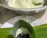 Foto langkah ke 4 dari resep Kue Putu Pandan (Cetakan daun pisang).