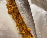 A picture of step 5 of Stuffed Rainbow trout.