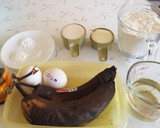 Foto del paso 1 de la receta: Pan de plátano y yogurt griego