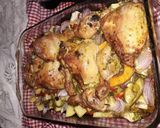Foto del paso 5 de la receta: Pollo al horno con patatas y verduras