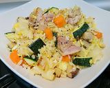奶香雞肉時蔬炒飯的食譜步驟7照片