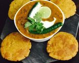 A picture of step 7 of Jowar Sorghum White Millet Masala Poori.