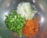 A picture of step 2 of Mix Veg. Chessy Paratha.