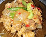 Foto langkah ke 6 dari resep Oseng Kikil,Pete,Tahu,Tempe.