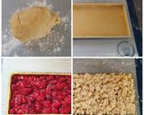 Une image de l'étape 3 de Crumble aux framboises.
