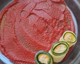 Sajttal töltött cukkinitekercsek recept fázis 4 fotója