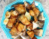Hình bước làm 4 của món Khô sóc chiên giòn