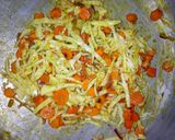 A picture of step 2 of Fried spaghetti.