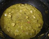 A picture of step 4 of Paneer Makhmali.