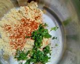 A picture of step 2 of Idli pakodi.