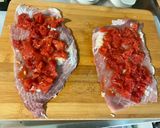 Une image de l'étape 7 de Roulades de porc à la tomate, herbes aromatiques et feta.