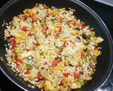 Foto del paso 2 de la receta: Risotto de pimientos 🌶 y setas 🍄