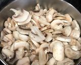 A picture of step 3 of Auntie’s Sautéed Mushrooms.