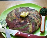 A picture of step 5 of Tricolour Paratha.