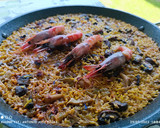 Foto del paso 9 de la receta: Arroz con gambas rojas y setas