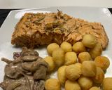 Foto del paso 5 de la receta: Salmón rosado con salsa de hongos
