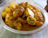 A picture of step 13 of Achari Dum Aloo.