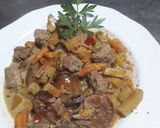 Foto del paso 5 de la receta: Vacío de cerdo con verduras...🐖🌶️🥦🥕🍖🥓