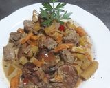 Foto del paso 5 de la receta: Vacío de cerdo con verduras...🐖🌶️🥦🥕🍖🥓