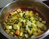 A picture of step 6 of Matar Paneer.