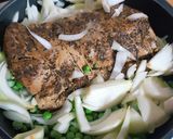 Foto del passaggio 4 della ricetta Lonza di maiale con crema di piselli