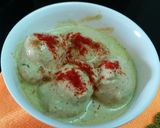 A picture of step 11 of Dahi Vada (Dahi Bhalla).