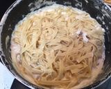 Foto del paso 4 de la receta Fettuccine Alfredo con Champiñones y Bacon