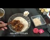 A picture of step 2 of Dry fruits roll for new year treat.